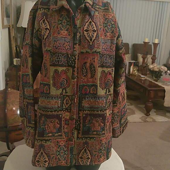 Chico's Jackets & Blazers - Chico's Embroidered Embellished Jacket